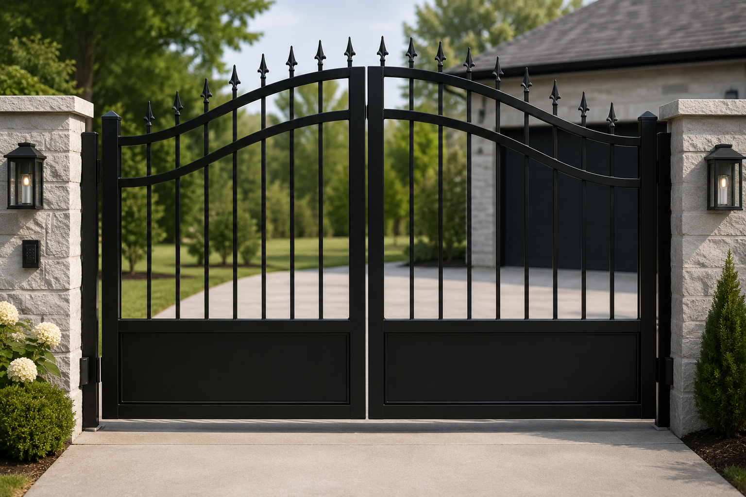 Custom driveway gate